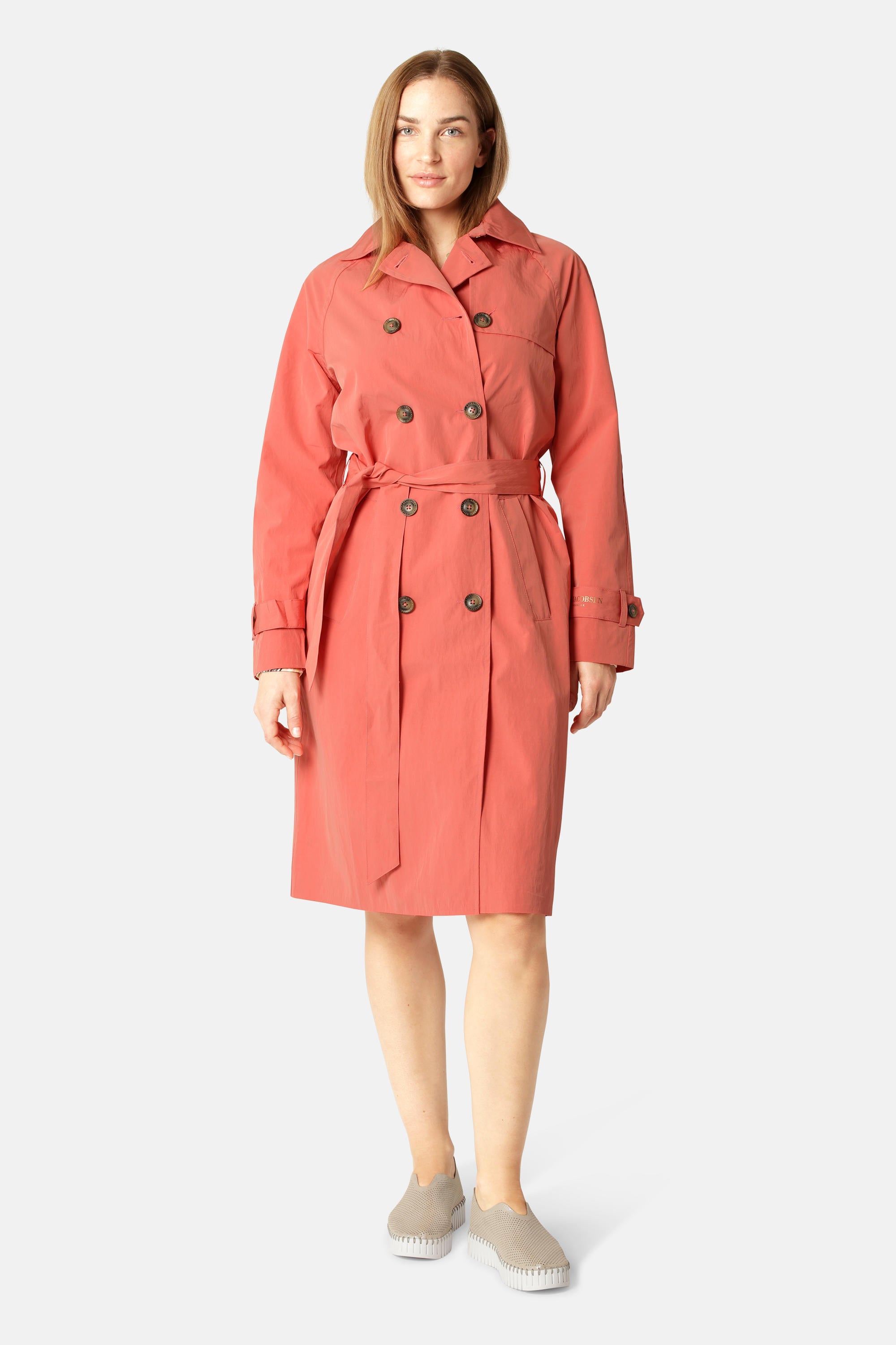 Teknisk Regnfrakke Trench - Spiced Coral